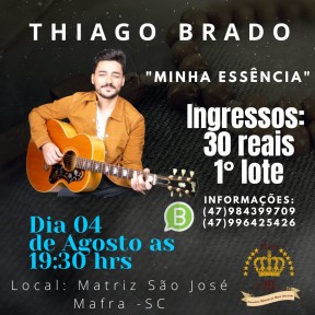 Missionários da Comunidade Moldados por Maria Imaculada realizam noite de louvor com o cantor Thiago Brado