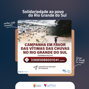 Solidariedade ao povo do Rio Grande do Sul
