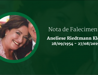Nota de Falecimento - Aneliese Riedtmann Klein