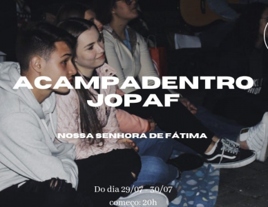Acampadrentro é promovido pelo grupo de jovens JOPAF