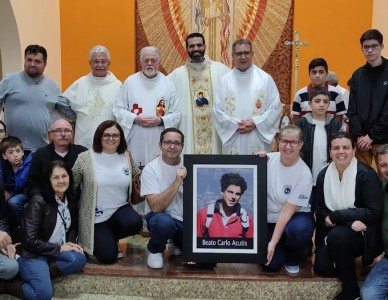 Beato Carlo Acutis foi lembrado durante Semana da Família no Santuário Sagrado Coração de Jesus