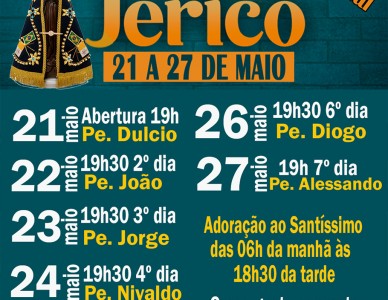 Cerco de Jericó na Comunidade Nossa Senhora Aparecida, no Paranaguamirim
