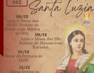 Comunidade do Paranaguamirim tem festa de Santa Luzia