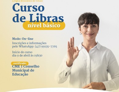 Curso básico de Libras será on-line