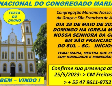 Dia do Congregado Mariano acontece em maio
