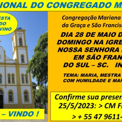 Dia do Congregado Mariano acontece em maio