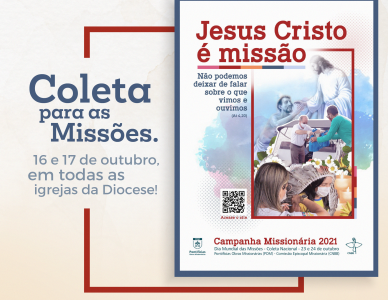Diocese de Joinville faz a Coleta Missionária nos dias 16 e 17 de outubro