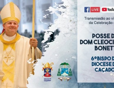 Dom Cleocir Bonetti toma posse neste domingo na Diocese de Caçador