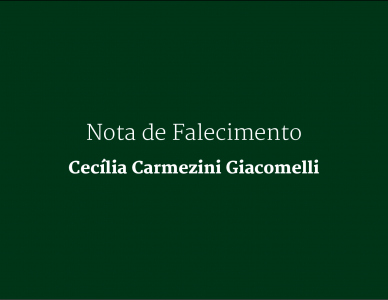 Nota de falecimento: Cecília Carmezini Giacomelli