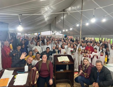 Festa das tendas na Paróquia Nossa Senhora das Graças, em Mafra