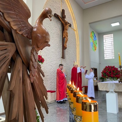 Galeria de fotos: Missa de Crisma na Paróquia Nossa Senhora Aparecida em São Bento do Sul