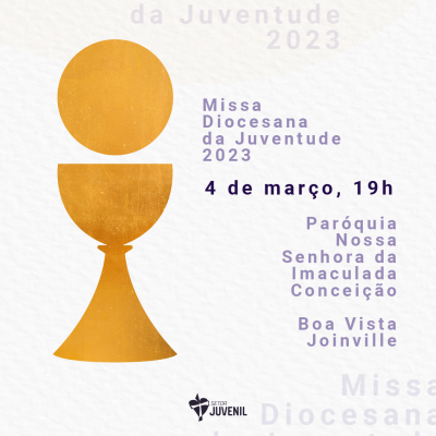 Missa Diocesana da Juventude acontece dia 4 de março