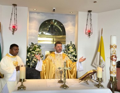 Padre Fábio Bosco preside Missa no Cristo Redentor