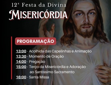 Paróquia de Itaiópolis divulga cronograma para celebrar a Festa da Divina Misericórdia