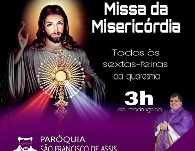 Paróquia do Adhemar Garcia realiza Missas da Misericórdia