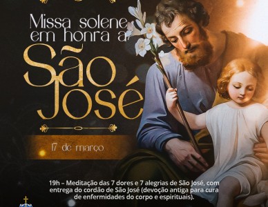 Paróquia Nossa Senhora Aparecida, em São Bento do Sul, celebra tríduo em honra a São José