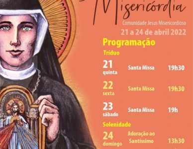 Paróquia Nossa Senhora Imaculada Conceição prepara Festa da Misericórdia