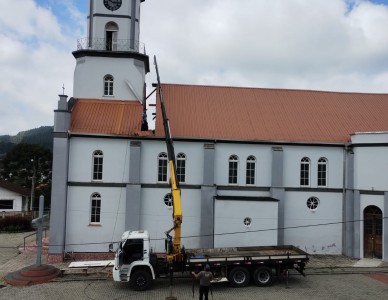 Paróquia Santíssima Trindade realiza melhorias estruturais