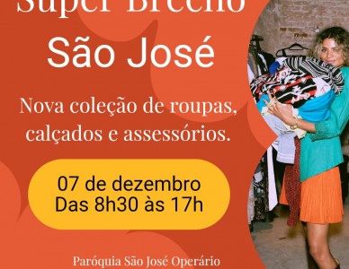 Super Brechó São José acontece no dia 7 de dezembro
