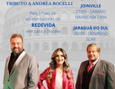 Trio A Bella Itália da Rede Vida se apresenta pela primeira vez na região